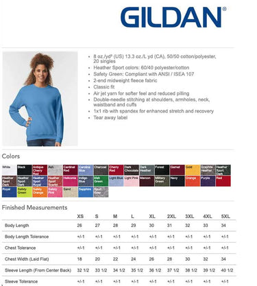 Embroidered Gildan Heavy Blend™ Crewneck Sweatshirt
